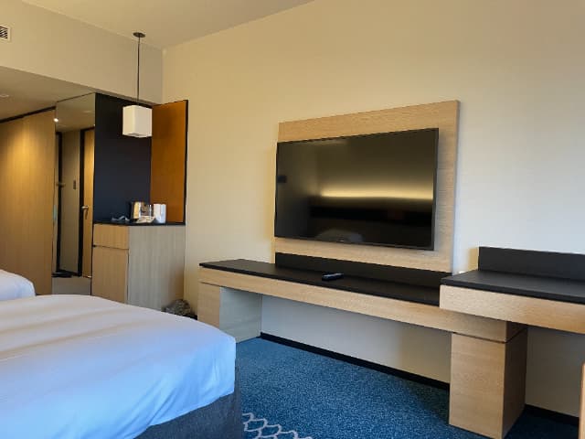 舞浜駅周辺にあるヒルトン東京ベイのヒルトンルームのテレビ