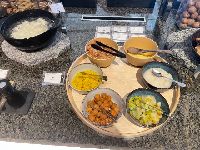 ハイアットリージェンシー東京ベイの豆腐と薬味6種