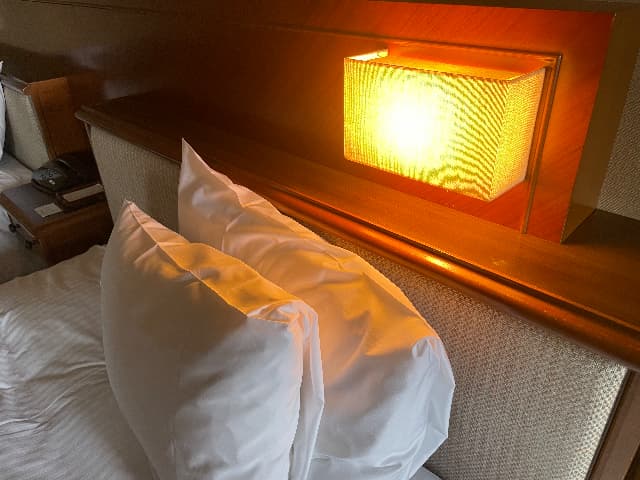 山のホテルのベッドライト