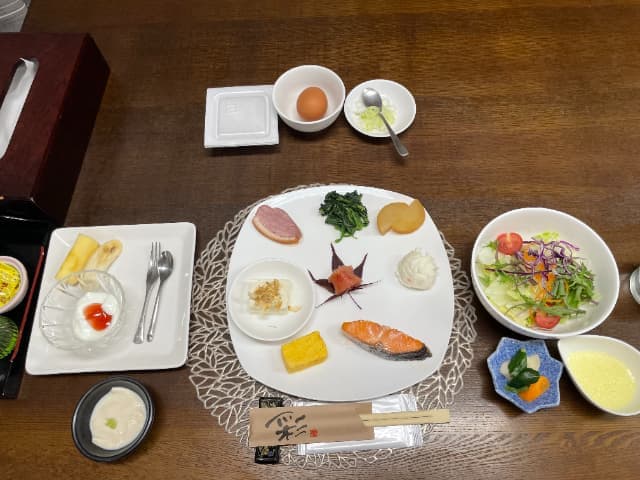 赤沢温泉旅館の朝食