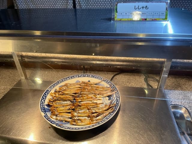 焼き魚コーナーのししゃも