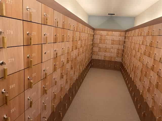 かりんの湯の下駄箱